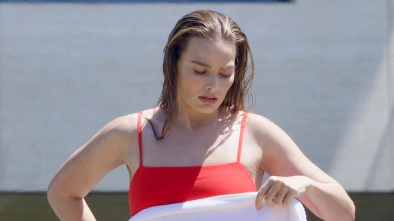 Margot Robbie spotted on set of Chanel photoshoot in Malibu