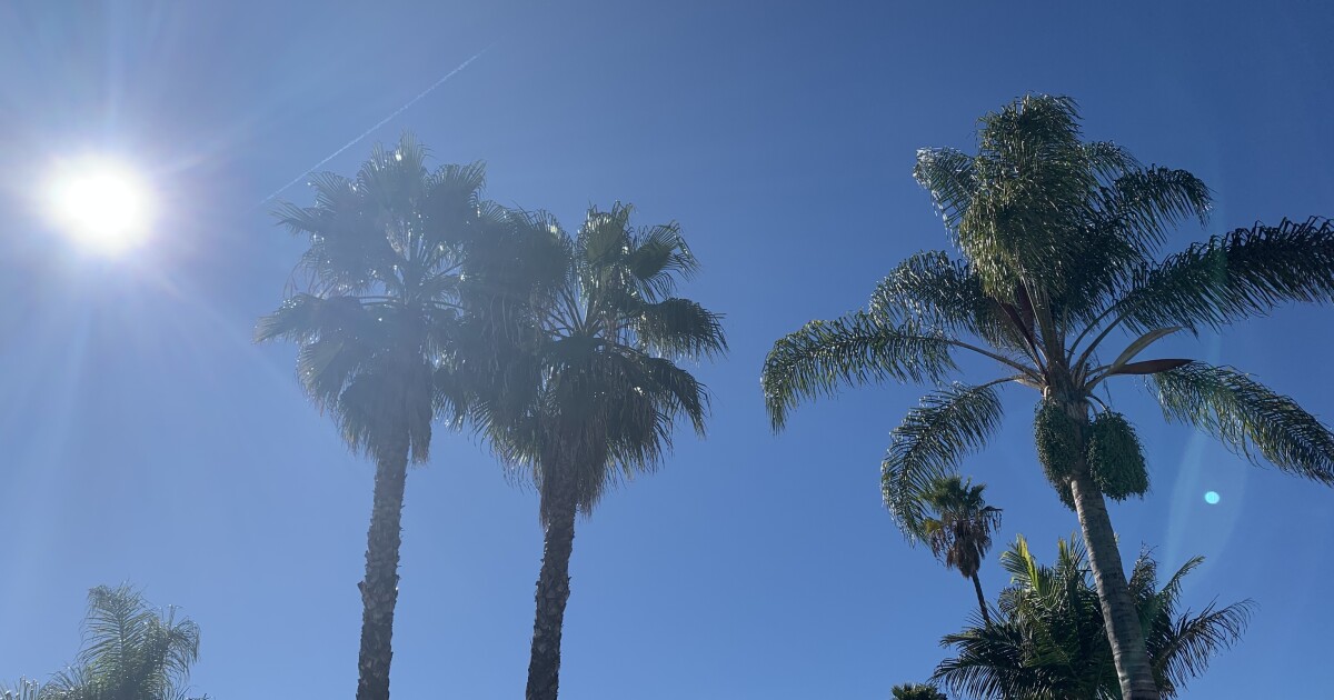 Hot weather is expected this week in San Diego County