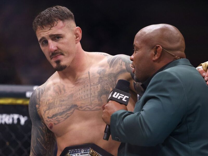 Tom Aspinol wished John Jones well in retirement, declared himself 'undisputed' UFC champion