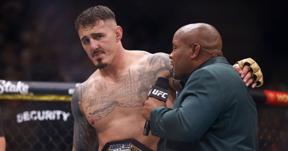 Tom Aspinol wished John Jones well in retirement, declared himself 'undisputed' UFC champion