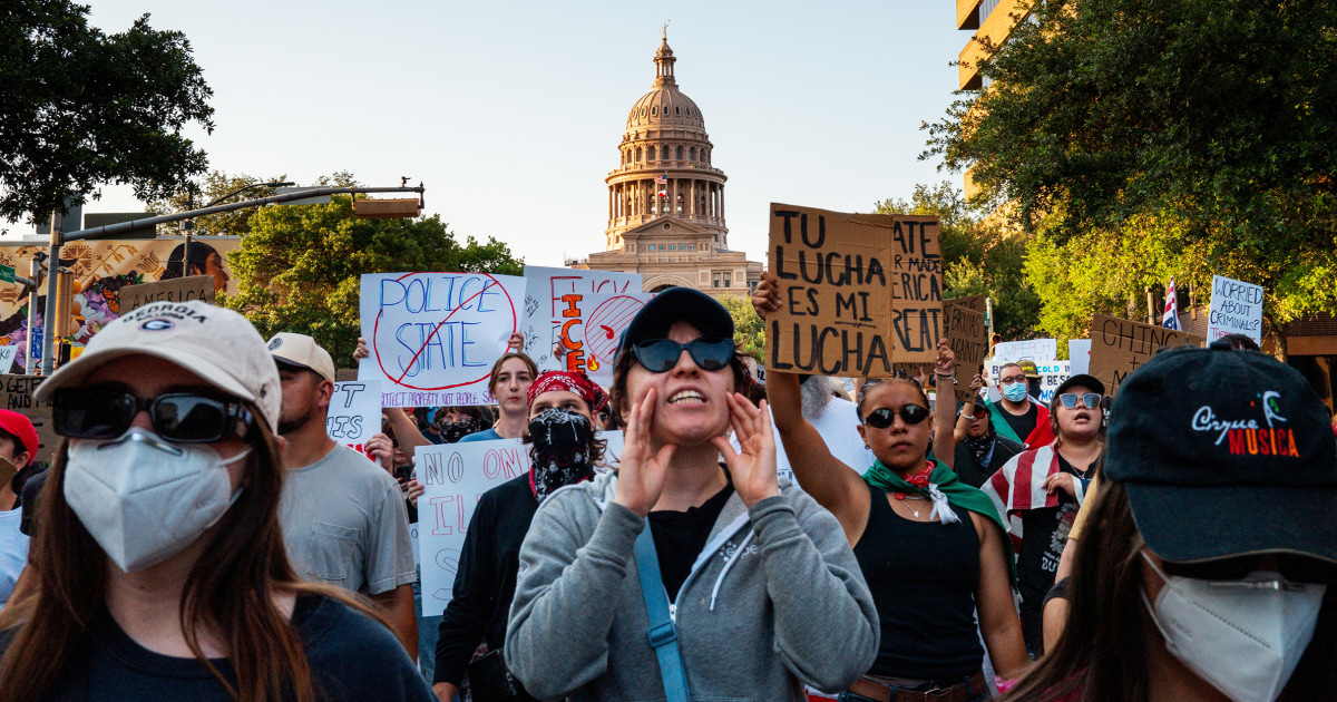 Texas village. Greg Abbott to deploy national guards across the state in response to protests