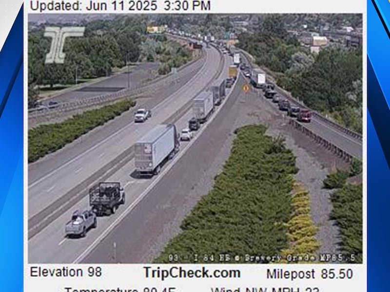 Level 3 was expanded to part of Vasco County, as I-84 fire closed in Colombia George, HWY 30