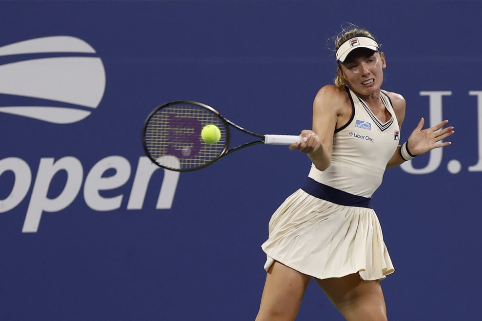 Ekaterina Alexandrova in action ahead of the WTA Seoul Open.