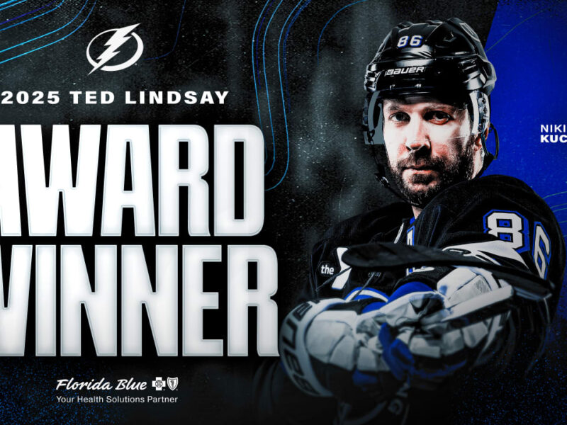 NHLPA members voted for Nikita Kucherov 2024-25 TED Lindsay Award recipient