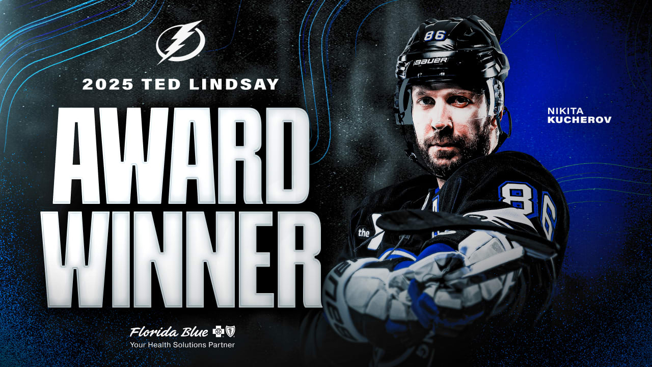 NHLPA members voted for Nikita Kucherov 2024-25 TED Lindsay Award recipient