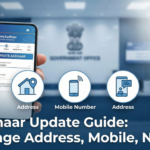 aadhaar update guide change address, mobile number or name step by step