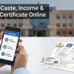 apply for caste income and domicile certificate in your district