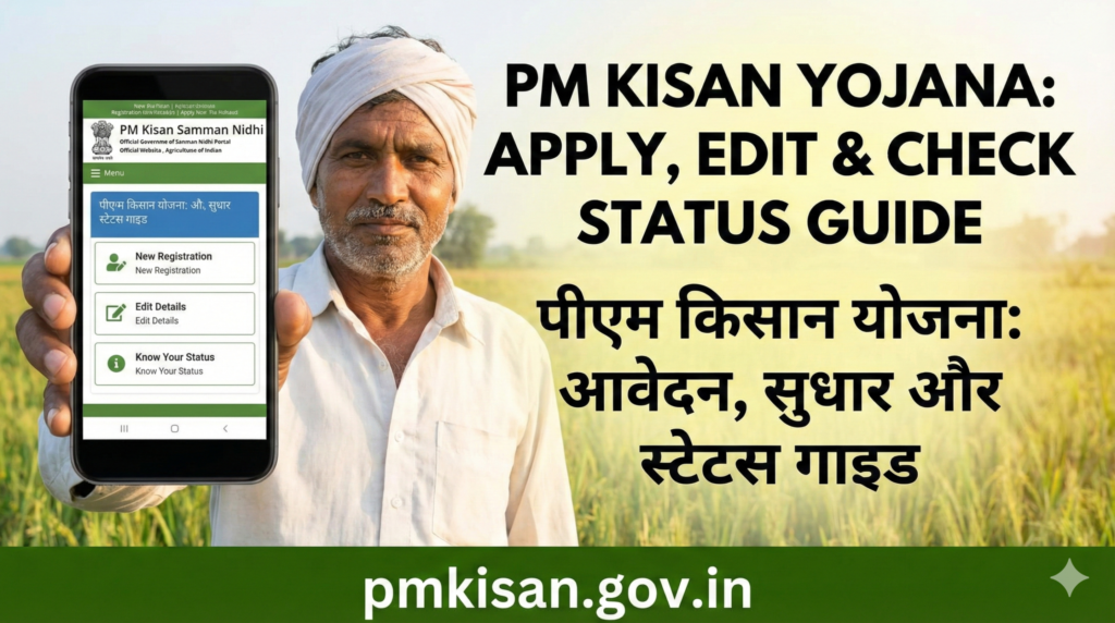 PM Kisan Yojana: How to Apply, Edit Details and Check Instalment Status 5 pm kisan yojana how to apply edit details and check instalment status