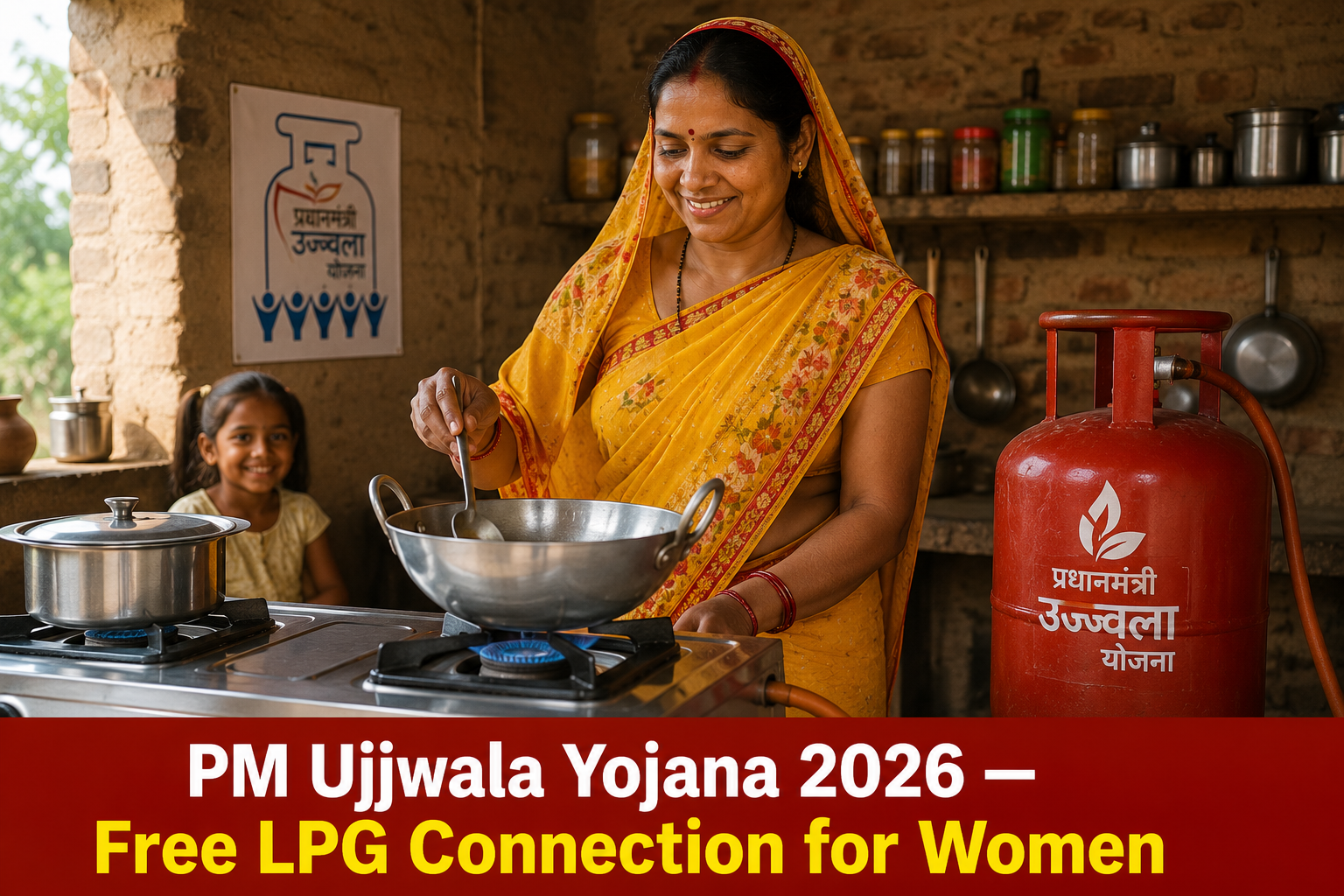 PM Ujjwala Yojana 2026: Free LPG Connection for Women — Who Gets It, How to Apply & How to Claim the ₹300 Subsidy PM Ujjwala Yojana 2026: Free LPG Connection for Women — Who Gets It, How to Apply & How to Claim the ₹300 Subsidy