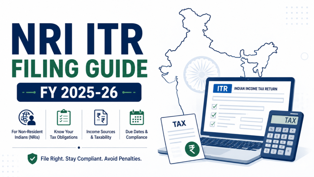 NRI income tax return ITR-2 filing guide FY 2025-26 DTAA Form 10F Schedule SI
